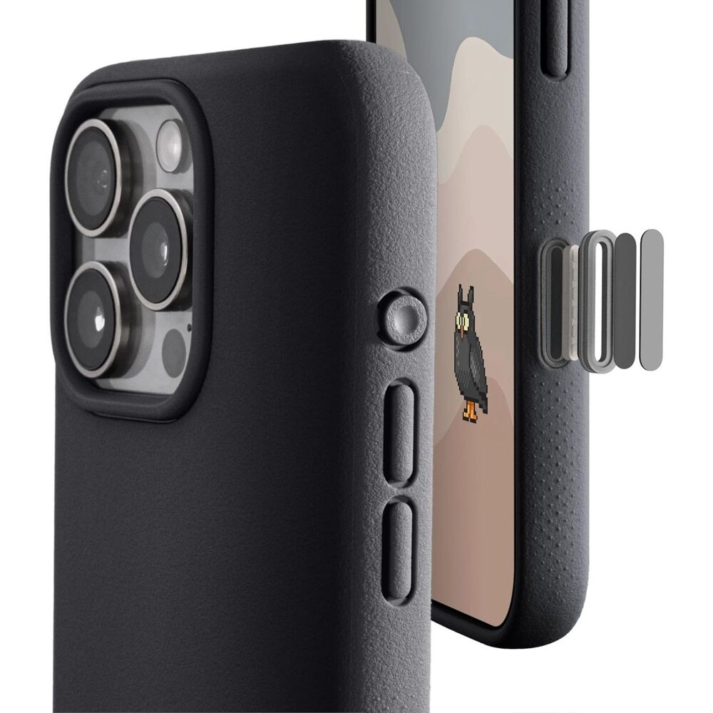 TineeOwl Dune Series Case for iPhone 16 Pro - Almost Black Magnetic MagSafe